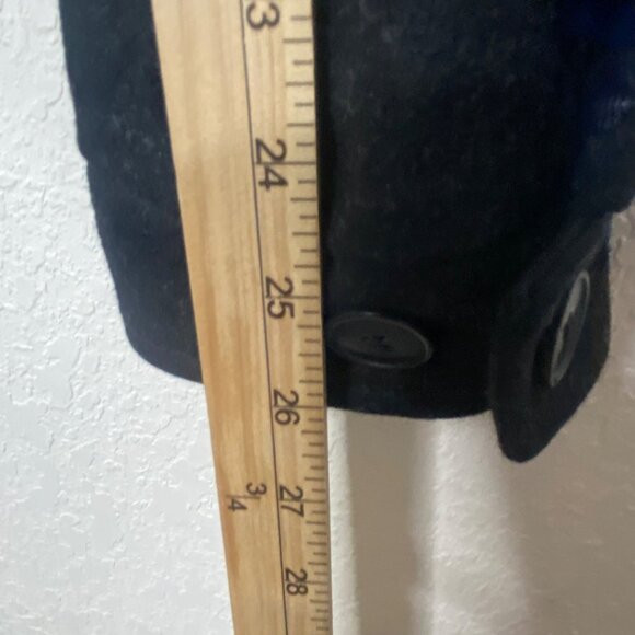 Murano Wool Blend Jacket Mens L Black Full Zip Dress Coat Lined - Picture 12 of 13